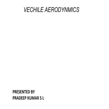 Vechile aerodynamics
