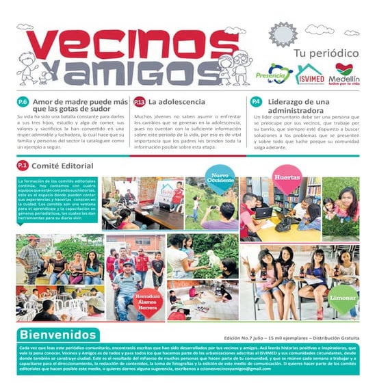 Periódico Vecinos y Amigos edición No. 7.