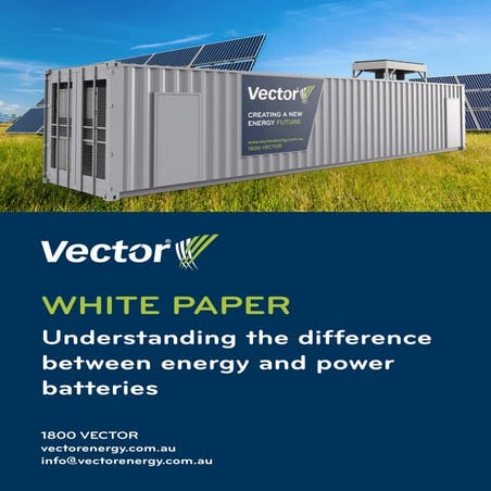 Vector  White paper - Understanding the difference between energy and power b...