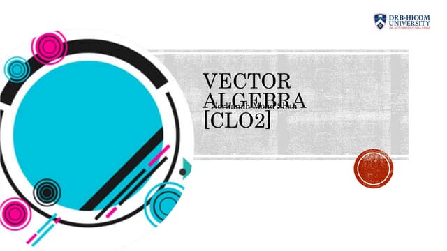 Real Life Application of Vector | PPTX