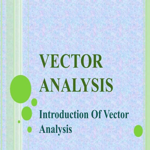 Vector analysis