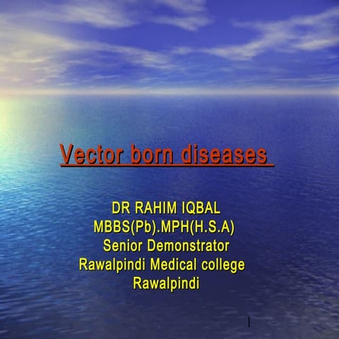 Vector borne lect. 2 | PPT