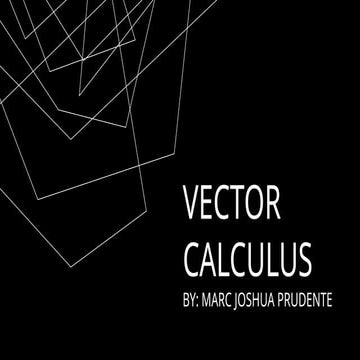 VECTOR CALCULUS FOR ADVANCED ENGINEERING MATHEMATICS