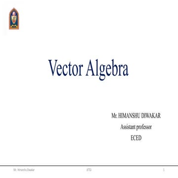 Vector calculus 1st 2