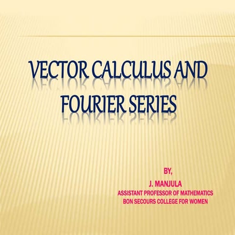 VECTOR CALCULUS 