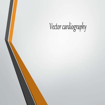 Vector cardiography