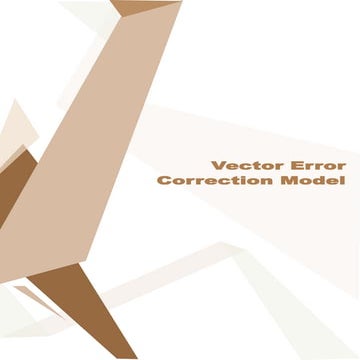 Vector Error Correction Model | PPTX