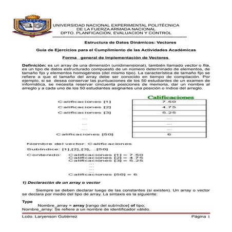 Vectores en programacion