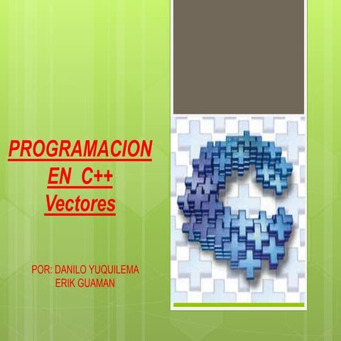 Vectores en c++ | PPTX