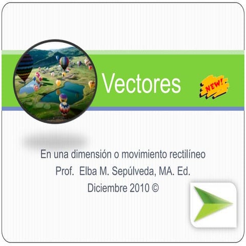 Vectores en una dimension