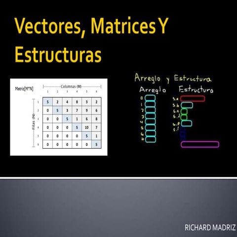 Vectores, matrices y estructuras