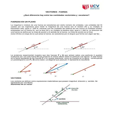 Vectores y equilibrio de una partícula