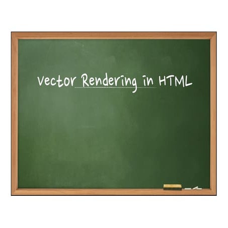 Vector rendering in html | PPT image.