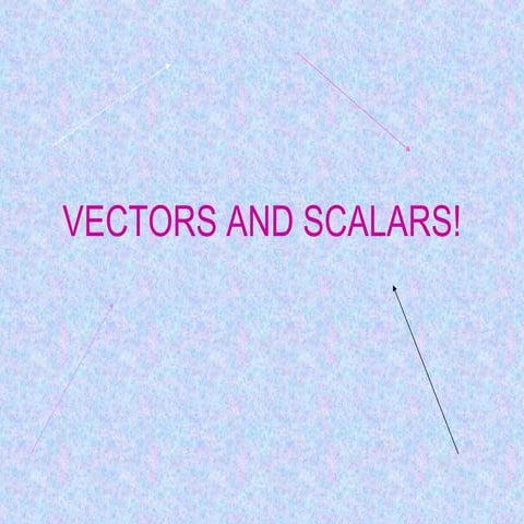 Vectors & Scalars 3 | PPT