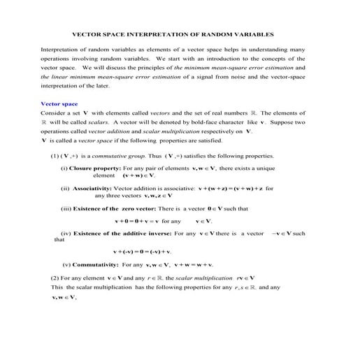 Vector space interpretation_of_random_variables | PDF