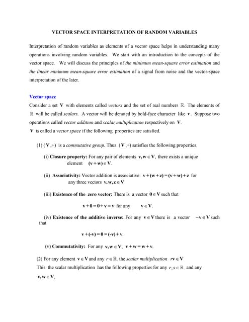 Vector space interpretation_of_random_variables