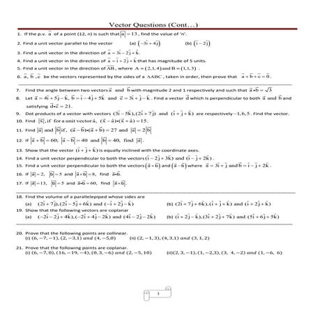 Some Vectors questions