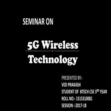 5G WIRELESS TECHNOLOGY