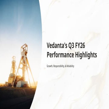 Vedanta’s Q3 FY26 Performance Highlights Growth, Responsibility ...