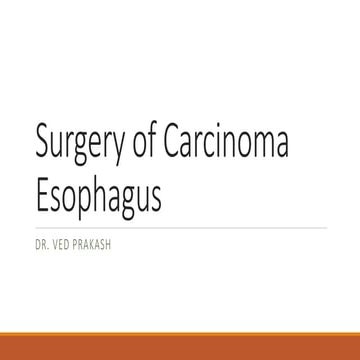 esophageal cancer surgery types and complications