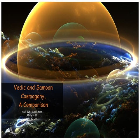 Vedic and samoan cosmogony