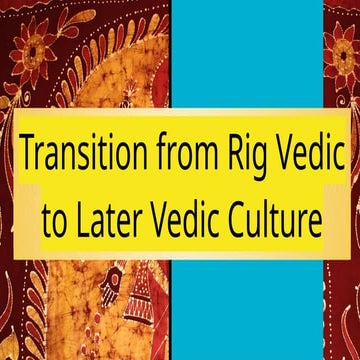 The Vedic Period | PPTX