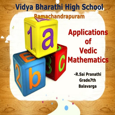 vedic math fundamental sutras and applications