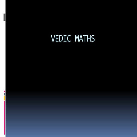 Vedic maths