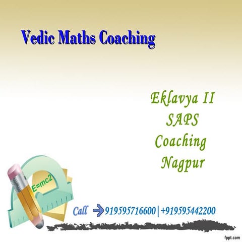 Vedic maths coaching