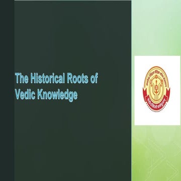 Origins and Evolution of Vedic Knowledge in Ancient India | PDF