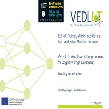 EU-IoT Training Workshops Series: AIoT and Edge Machine Learning 2021_Jens Ha...