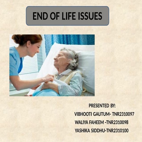 BIOETHICS. DIGNITY IN DEATH AND DYING | PDF