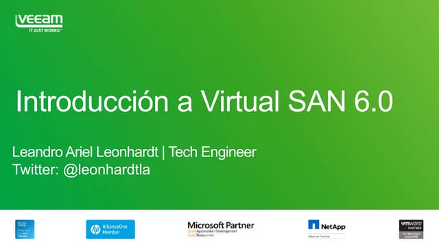 Introducción a VMware vSAN