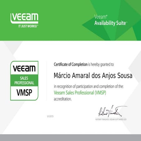 VMSP 8 | Veeam Sales Professional | PDF