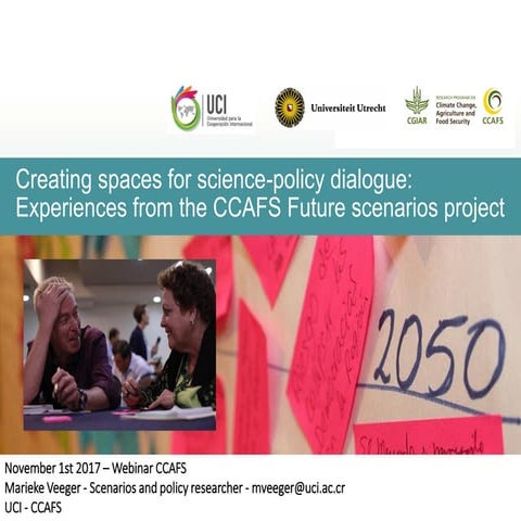 Creating spaces for science policy dialogue