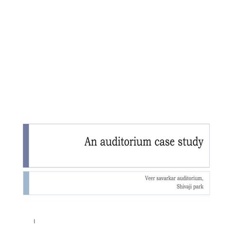 Veer savarkar auditorium, shivaji park - ACOUSTICS - AUDITORIUM - MUMBAI