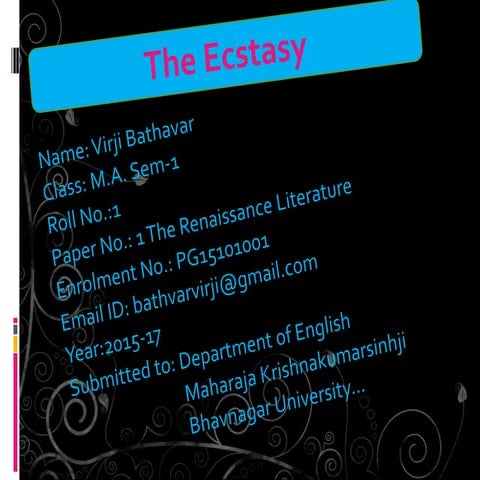 The Ecstacy | PPTX