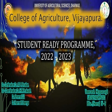 student ready programme 2022 -2023 RAWE.