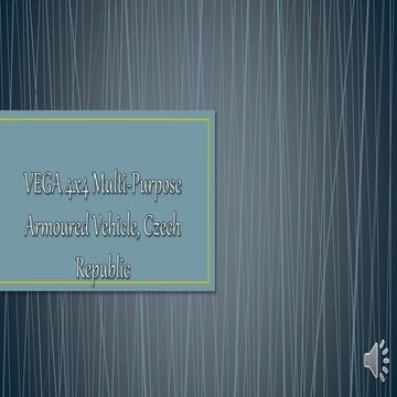 Vega 4x4 Multi Purpose Armoured Vehicle, Czech Republic