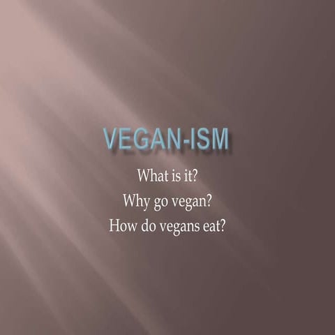 Vegan Presentation, Dr. Aumatma and Dr. Jina Shah