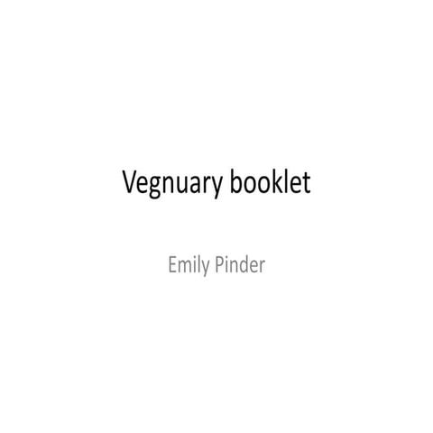 Veganuary booklet with improvement