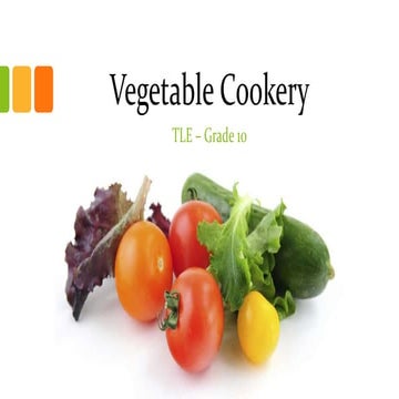 Vegetable cookery grade 10