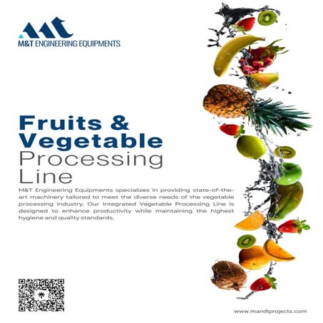 Fruits and Vegetable Processing Line, Mango processing Line, Dehydration, Ban...