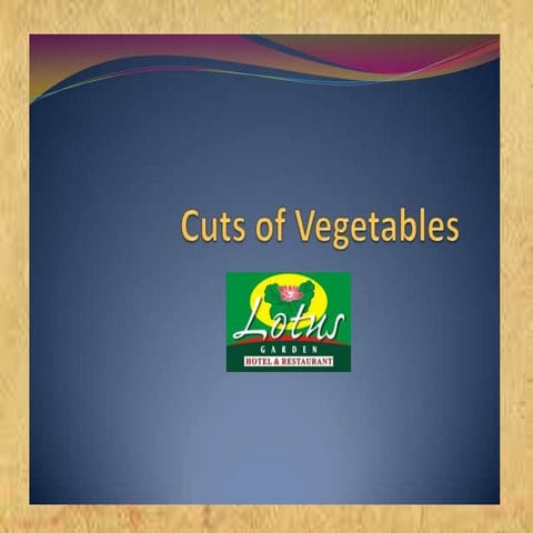 Jenis-Jenis Potongan Sayuran