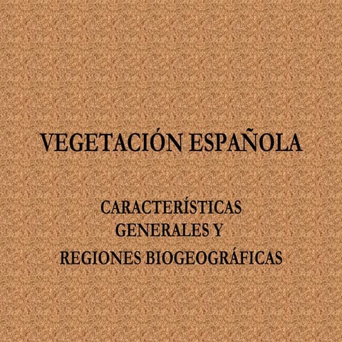 Geografía Tema 2 - Vegetación
