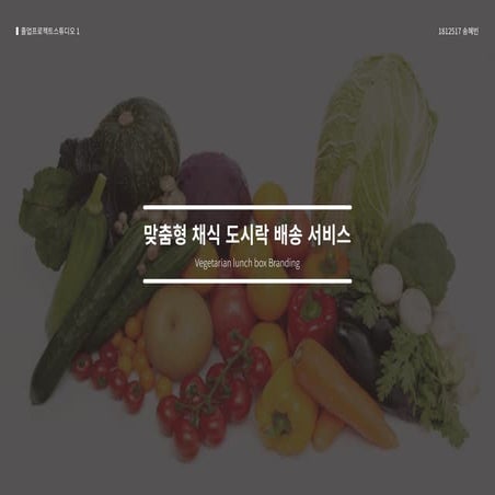 Vegetarian lunch box branding - hyebin song