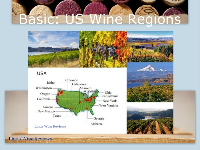 Wine Regions Of Usa Map United States Map