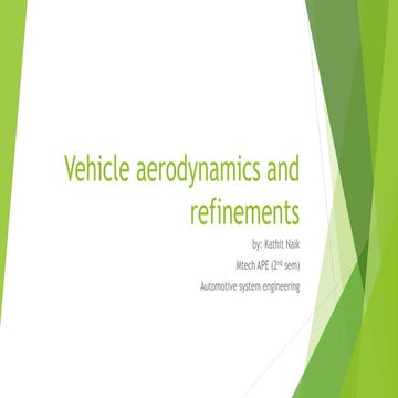 Vehicle aerodynamics and refinements ppt.pptx
