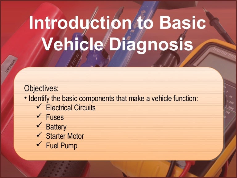 Introduction to Basic Vehicle Diagnosis