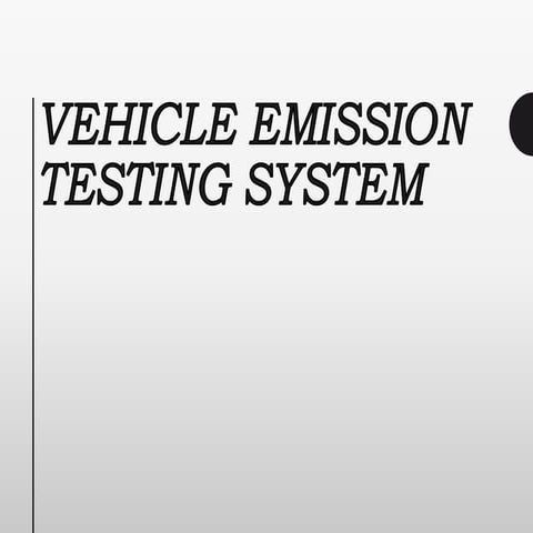 Vehicle Emission Testing System 2
